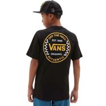 Nowa koszulka dziecięca Vans Authentic Checker Boys Black, rozmiar M/10-12
