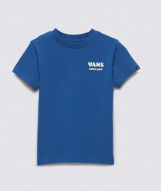 Nowa koszulka dziecięca Vans Positivity Blue, rozmiar M/5