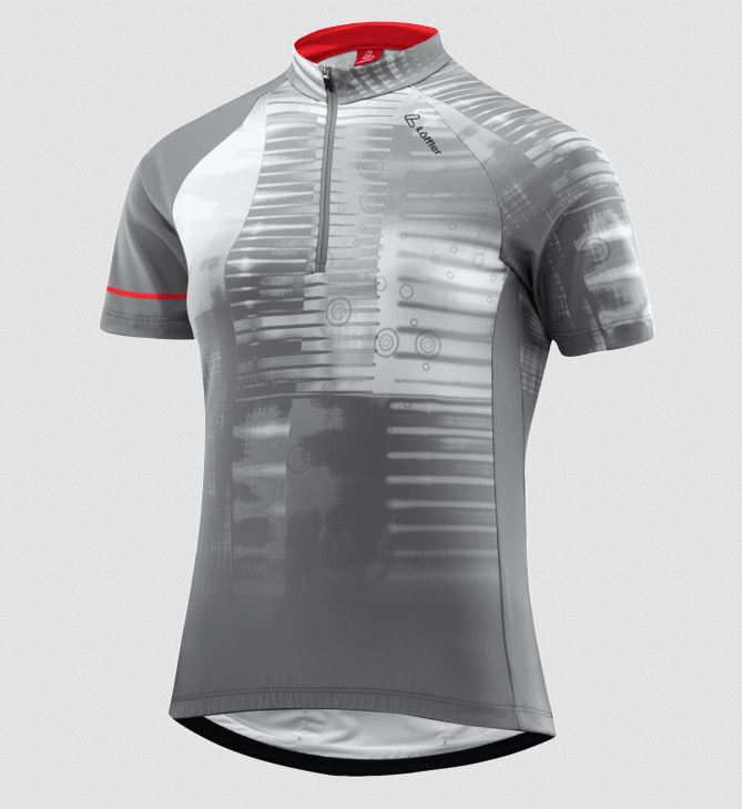 Nowa koszulka rowerowa Loffler Spela Mid Race Grey, rozmiar 38