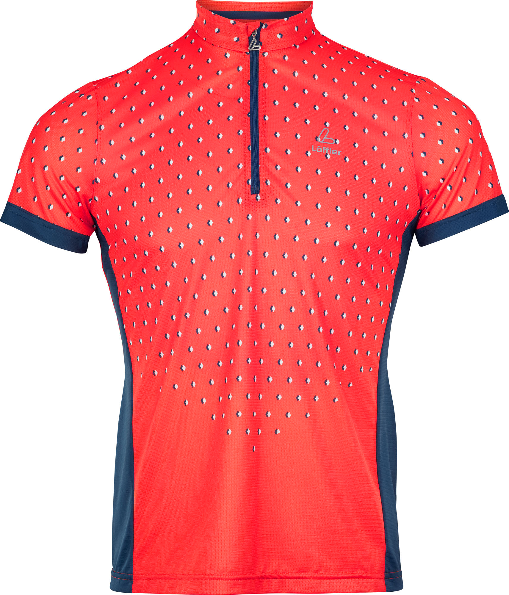 Nowa koszulka rowerowa Loffler Rise Up 2.1 Coral, rozmiar 50