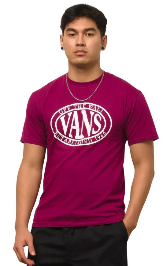 Nowa koszulka Vans Oval Type Purple Potion, rozmiar M
