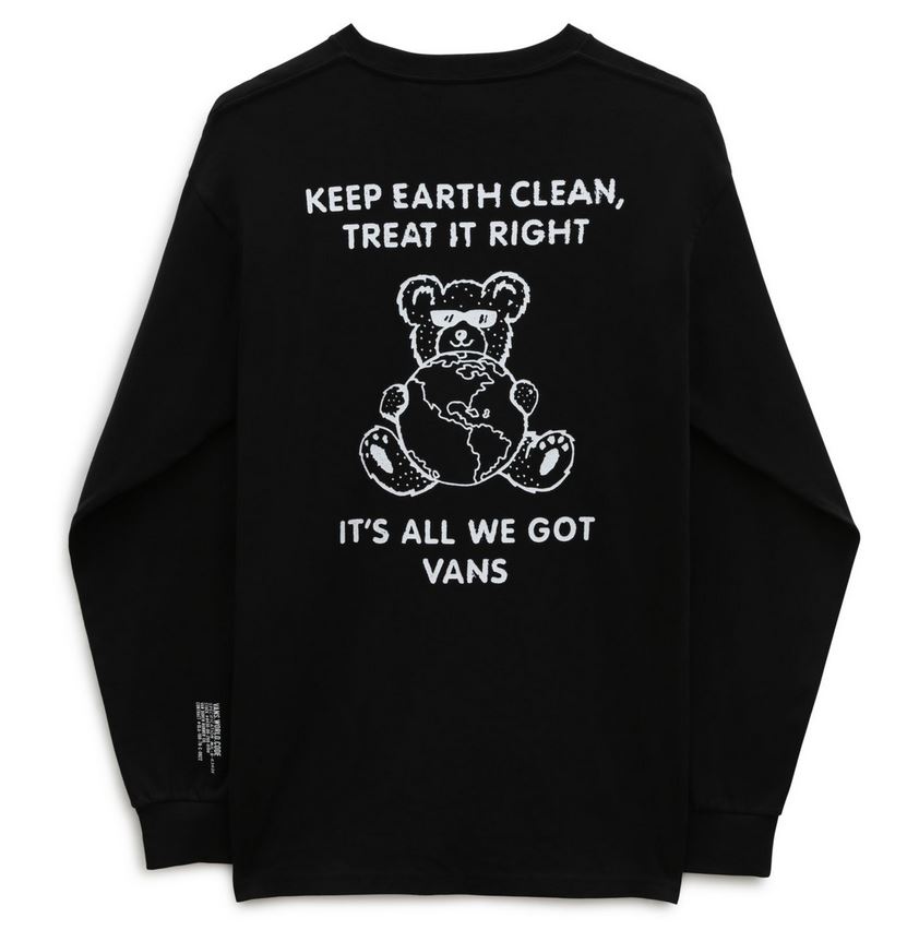 Nowa koszulka Vans World Code LS Black, rozmiar M