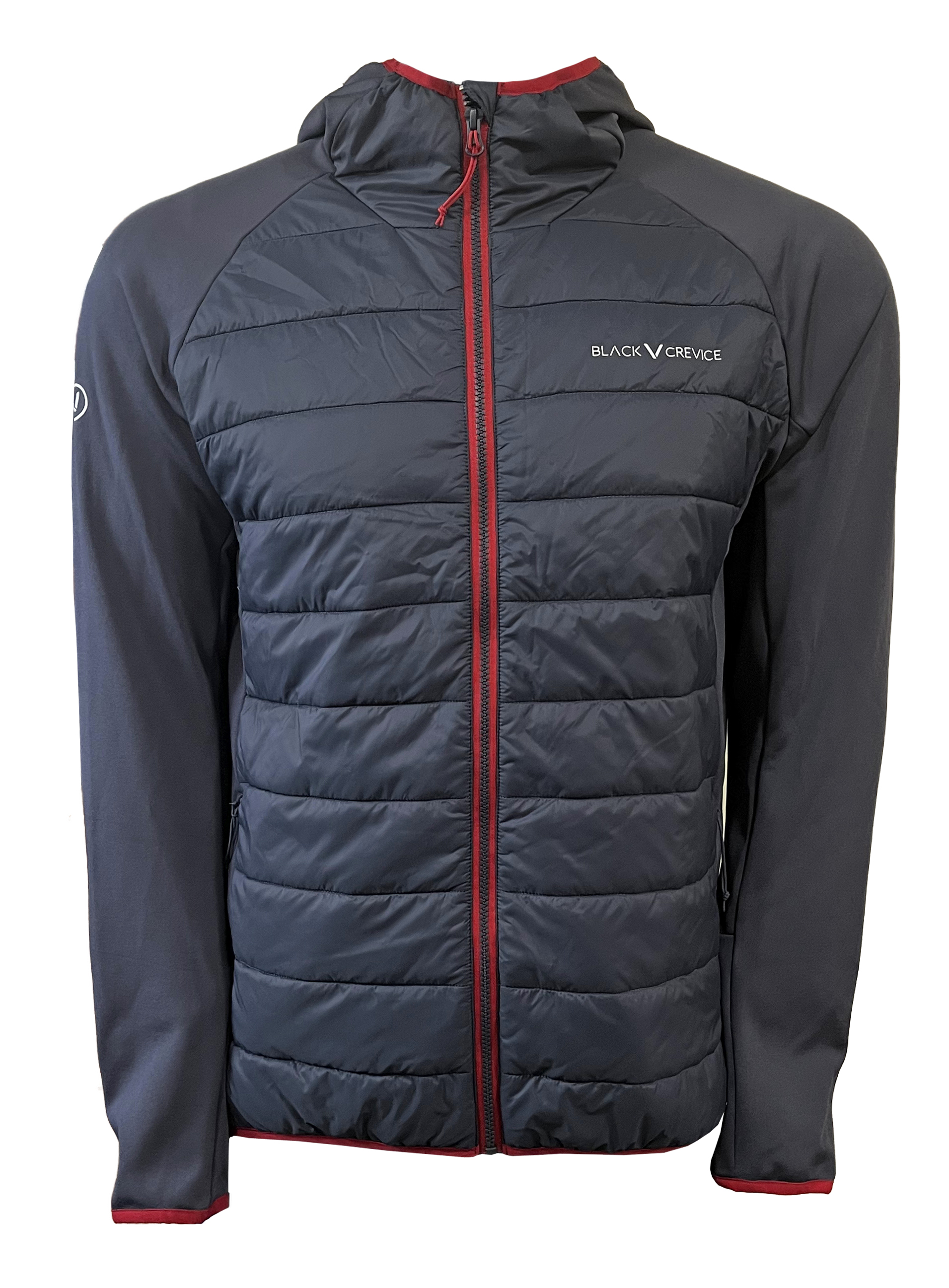 Nowa kurtka Black Crevice Men Padded Hybrid Jacket, rozmiar L