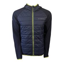 Nowa kurtka Black Crevice Men Padded Hybrid Jacket Navy Lime, rozmiar L