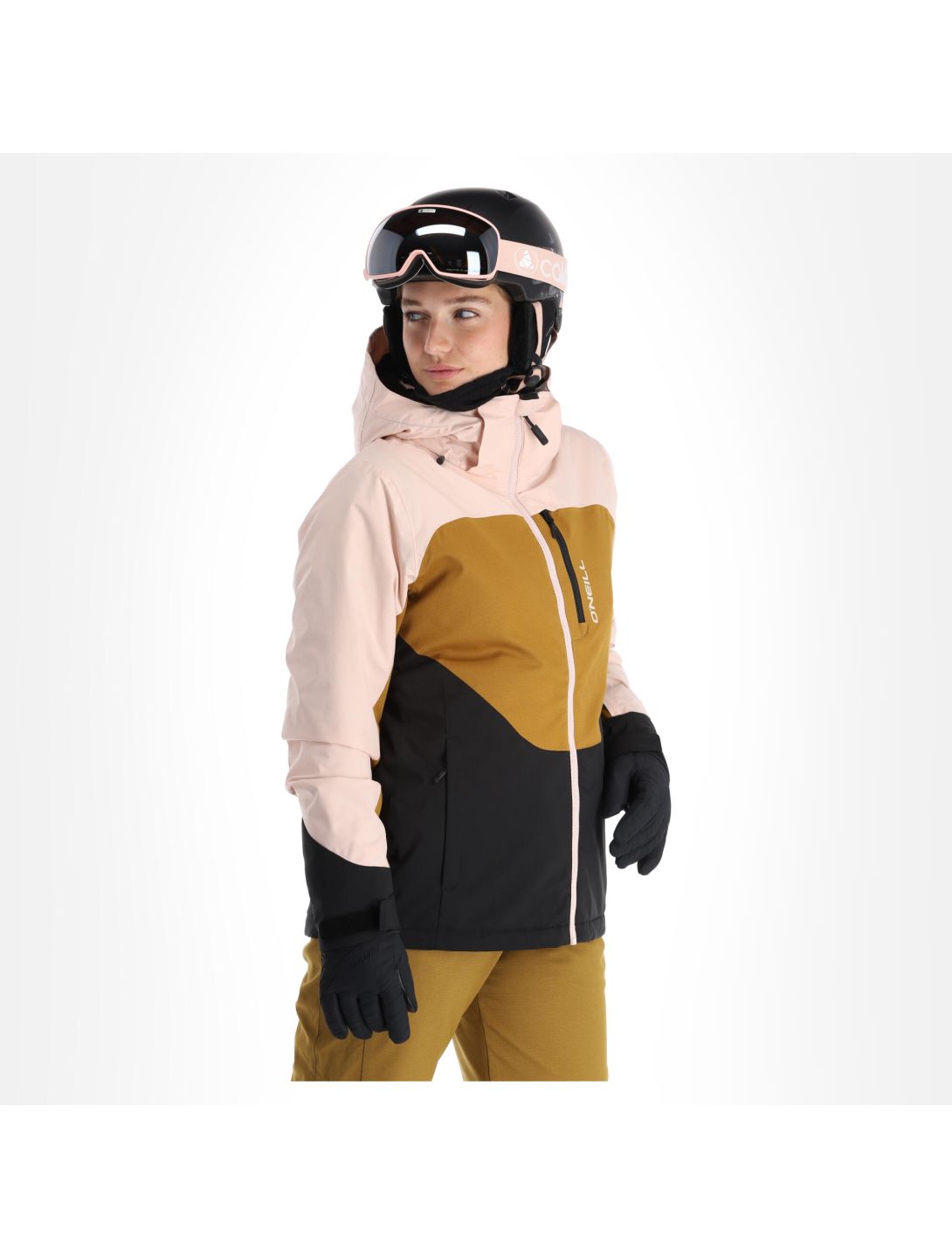 NOWA KURTKA O\'NEILL DIAMOND JACKET PEACH WHIP COLOUR BLOCK ROZMIAR S