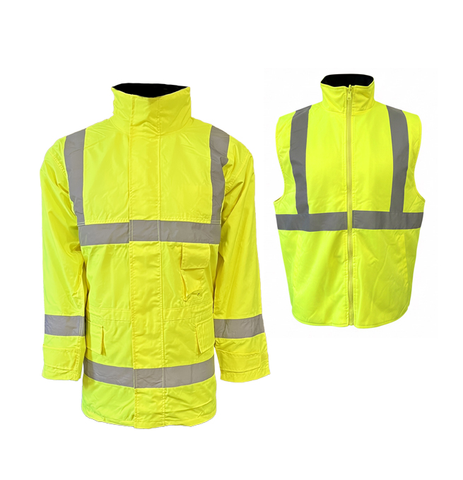 Nowa kurtka robocza odblaskowa z kamizelką Maut Service, rozmiar L