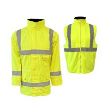 Nowa kurtka robocza odblaskowa z kamizelką Maut Service, rozmiar L