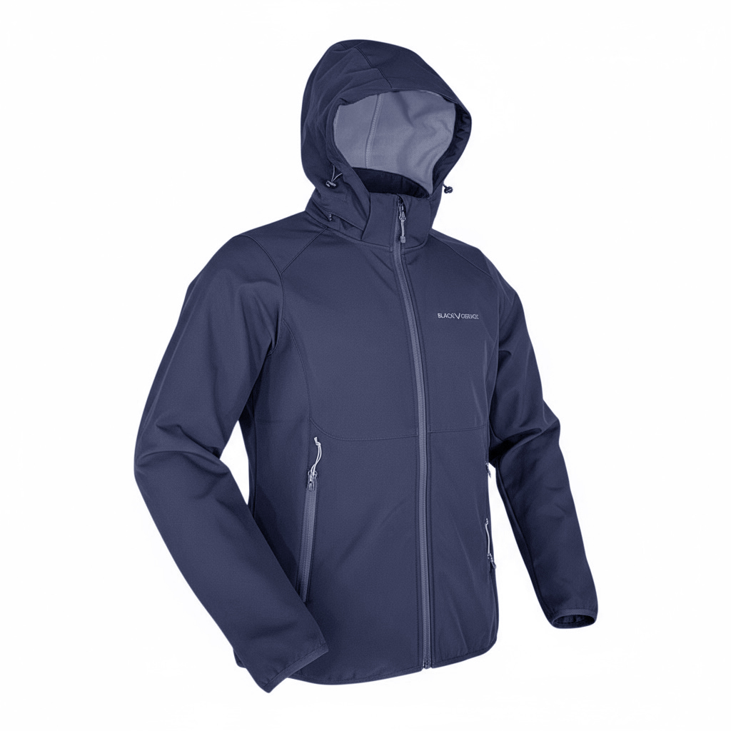 Nowa kurtka softshell Black Crevice Navy, rozmiar L