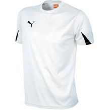 NOWA MĘSKA KOSZULKA PUMA TEAM  SHIRT WHITE/ BLACK ROZMIAR S