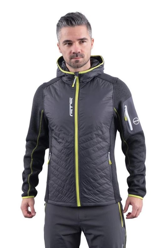 Nowa męska kurtka GTS Man Jacket Knitmix Hybrid Graphite, rozmiar 50/L