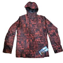 NOWA MĘSKA KURTKA NITRO GLASS STREETS JACKET RED/BLACK PRINT ROZMIAR L