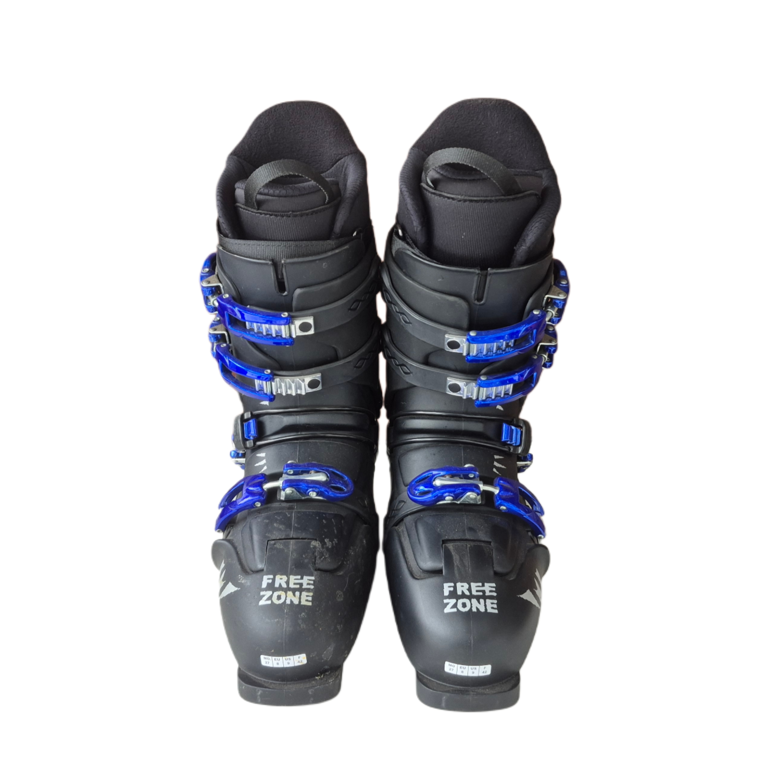 NOWE BUTY NARCIARSKIE HYBRYDOWE DEELUXE FREE ZONE BLACK/BLUE ROZMIAR 27CM