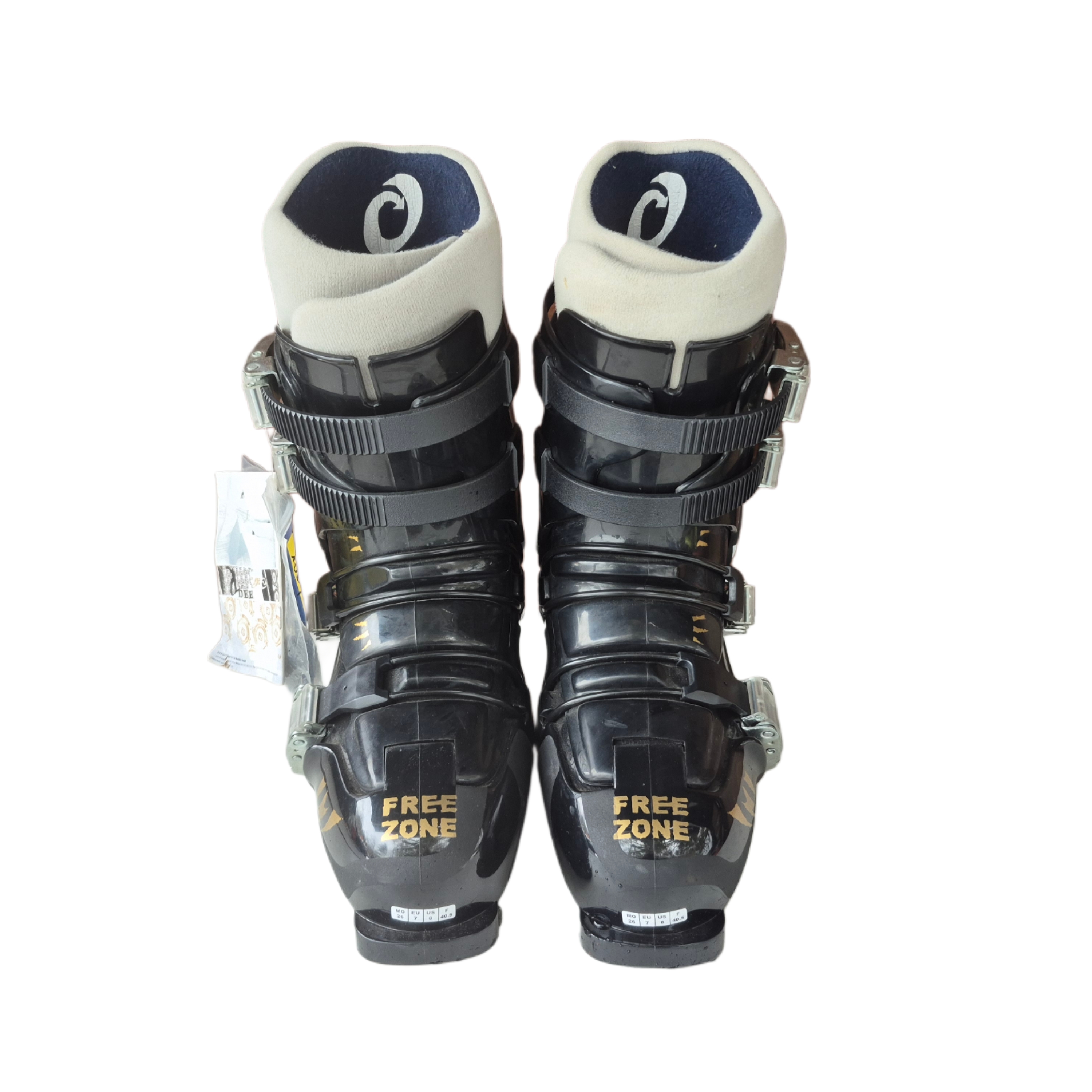 NOWE BUTY NARCIARSKIE HYBRYDOWE DEELUXE FREE ZONE BLACK/GOLD ROZMIAR 25CM