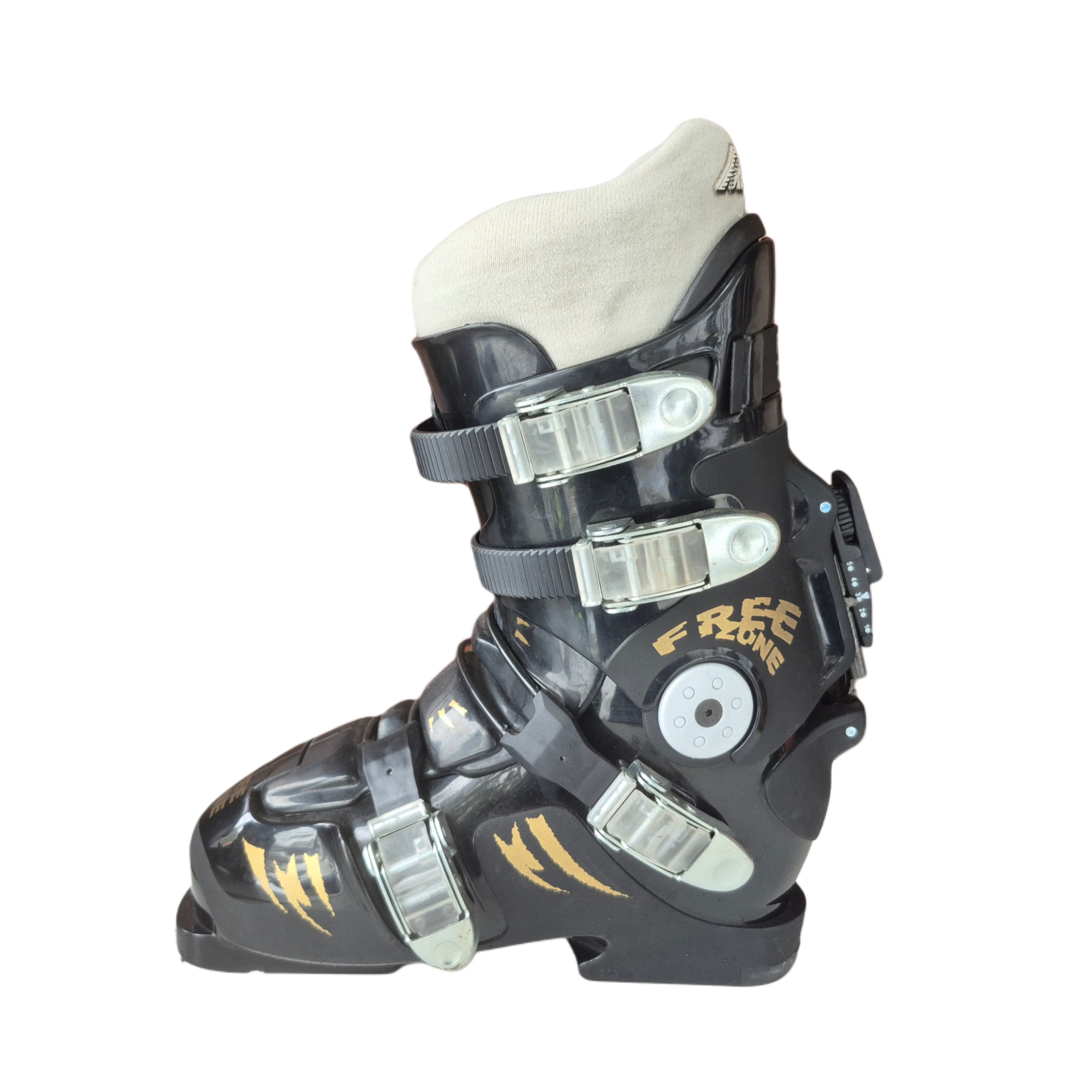 NOWE BUTY NARCIARSKIE HYBRYDOWE DEELUXE FREE ZONE BLACK/GOLD ROZMIAR 25CM