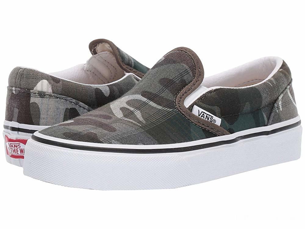 Plaid shop camo vans