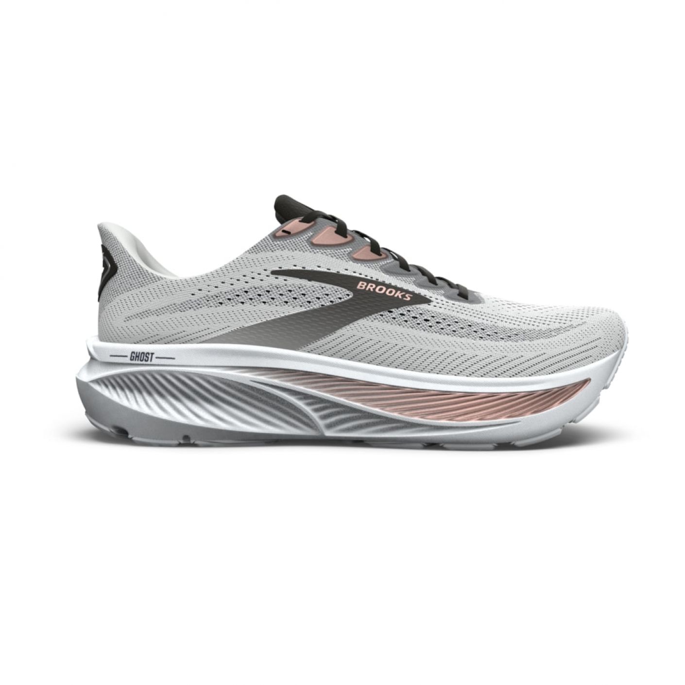 NOWE DAMSKIE BUTY BROOKS GHOST 17 WHITE/BLACK/ROSE GOLD ROZMIAR 37,5/MP 23,5CM