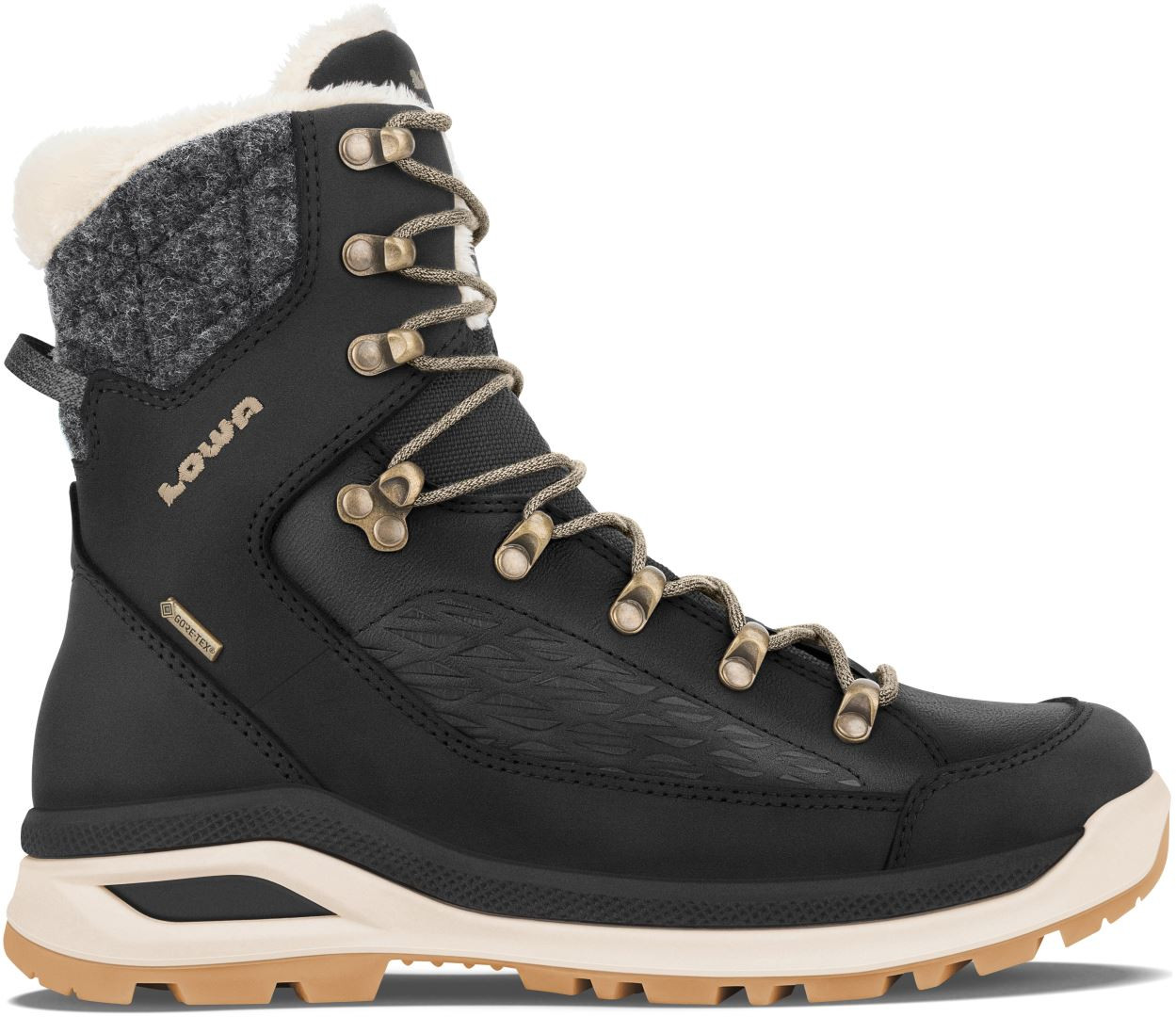 NOWE DAMSKIE BUTY LOWA RENEGADE EVO ICE GTX WS BLACK/CHAMPAGNE ROZMIAR 38/MP 239MM