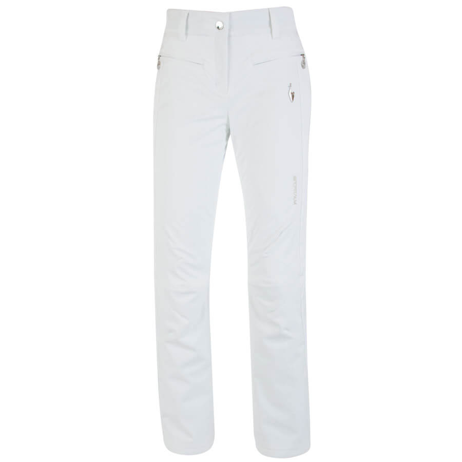 NOWE DAMSKIE SPODNIE NARCIARSKIE SPORTALM KITZBUHEL BIRD PANT WHITE ROZMIAR 42