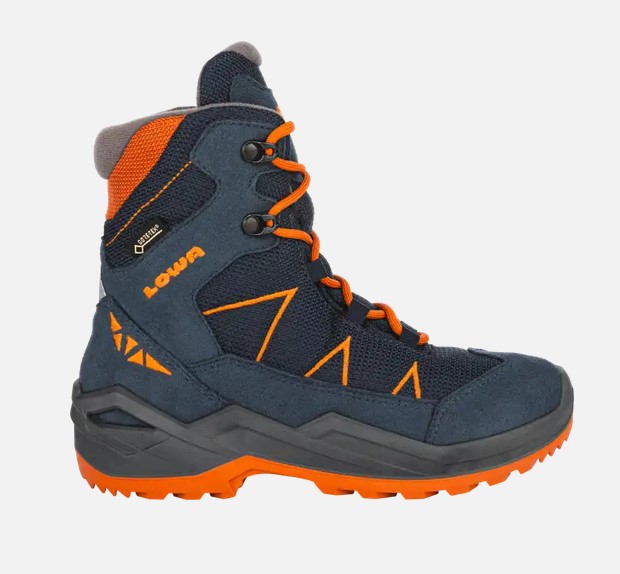 NOWE DZIECIĘCE BUTY LOWA JONAS GTX MID BLUE/ORANGE ROZMIAR 31/195MM