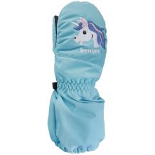 NOWE DZIECIĘCE RĘKAWICZKI BENGER WINTER MITTEN UNICORN BLUE ROZMIAR M (3-4 LAT)