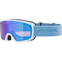 NOWE GOGLE ALPINA SCARABEO S WHITE/SKYBLUE- SZKŁA HICON MIRROR BLUE S2