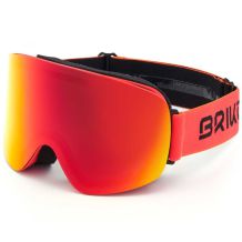 NOWE GOGLE BRIKO HOLLIS MATT CHAOS RED/ RED MIRROR CAT.2