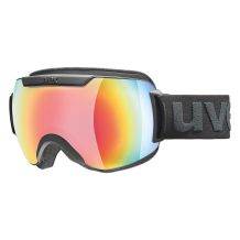 NOWE GOGLE UVEX DOWNHILL 2000 BLACK MATT - FULL MIRROR RAINBOW ROSE S3