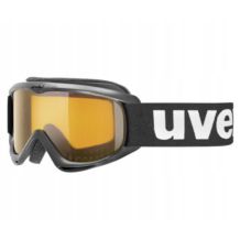 NOWE GOGLE UVEX SNOWCAT KIDS BLACK - LASERGOLD LITE S1