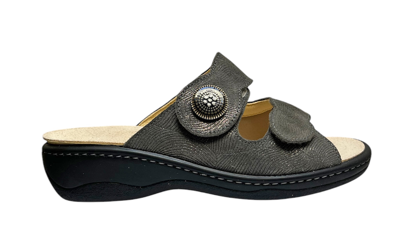 Nowe klapki chodaki Hauer Hallux Grey Lisa 13, rozmiar 36
