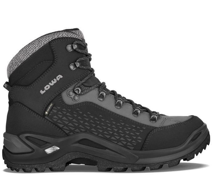 NOWE MĘSKIE BUTY LOWA RENEGADE WARM GTX MID BLACK/GREY ROZMIAR 44/MP 277MM