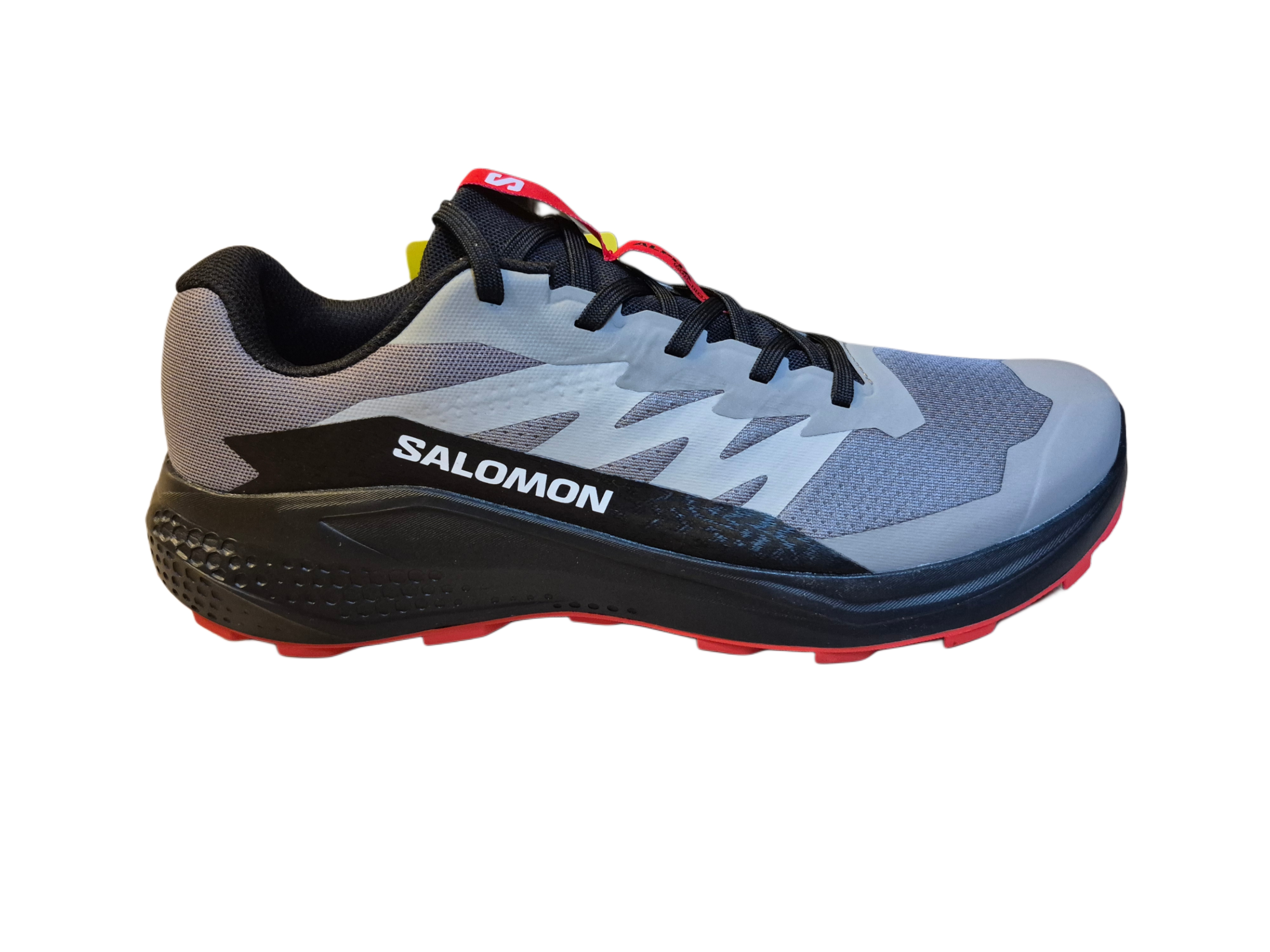 NOWE MĘSKIE BUTY SALOMON ALPHA GLIDE CLOUDBURST/FIERY RED ROZMIAR 42 2/3- 27CM