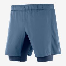 NOWE MĘSKIE SPODENKI SALOMON AGILE TWINSKIN SHORT DARK DENIM ROZMIAR M