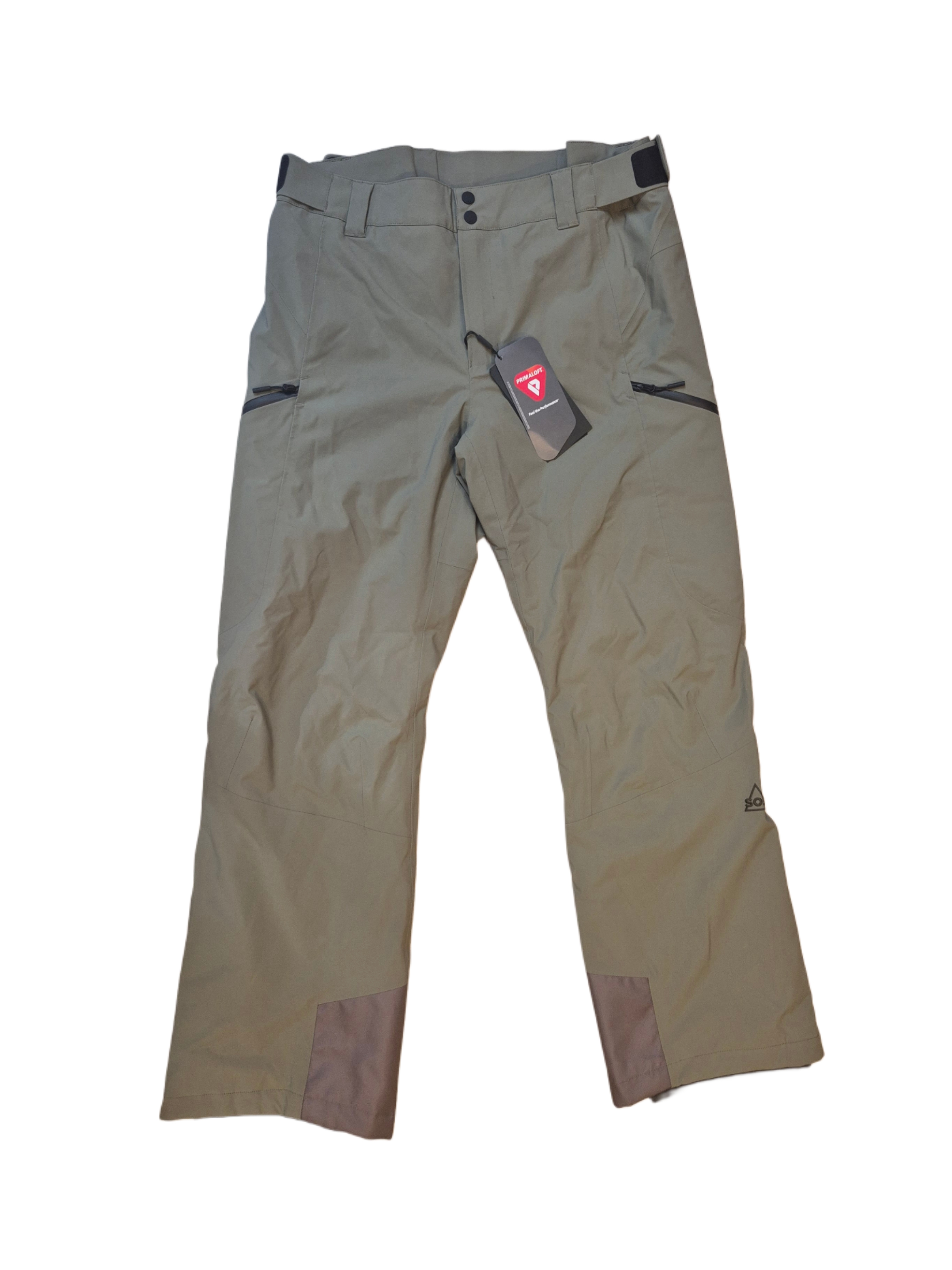 NOWE MĘSKIE SPODNIE SOS LA THULE INSULATED PANT STONE GREY ROZMIAR L 15/20K