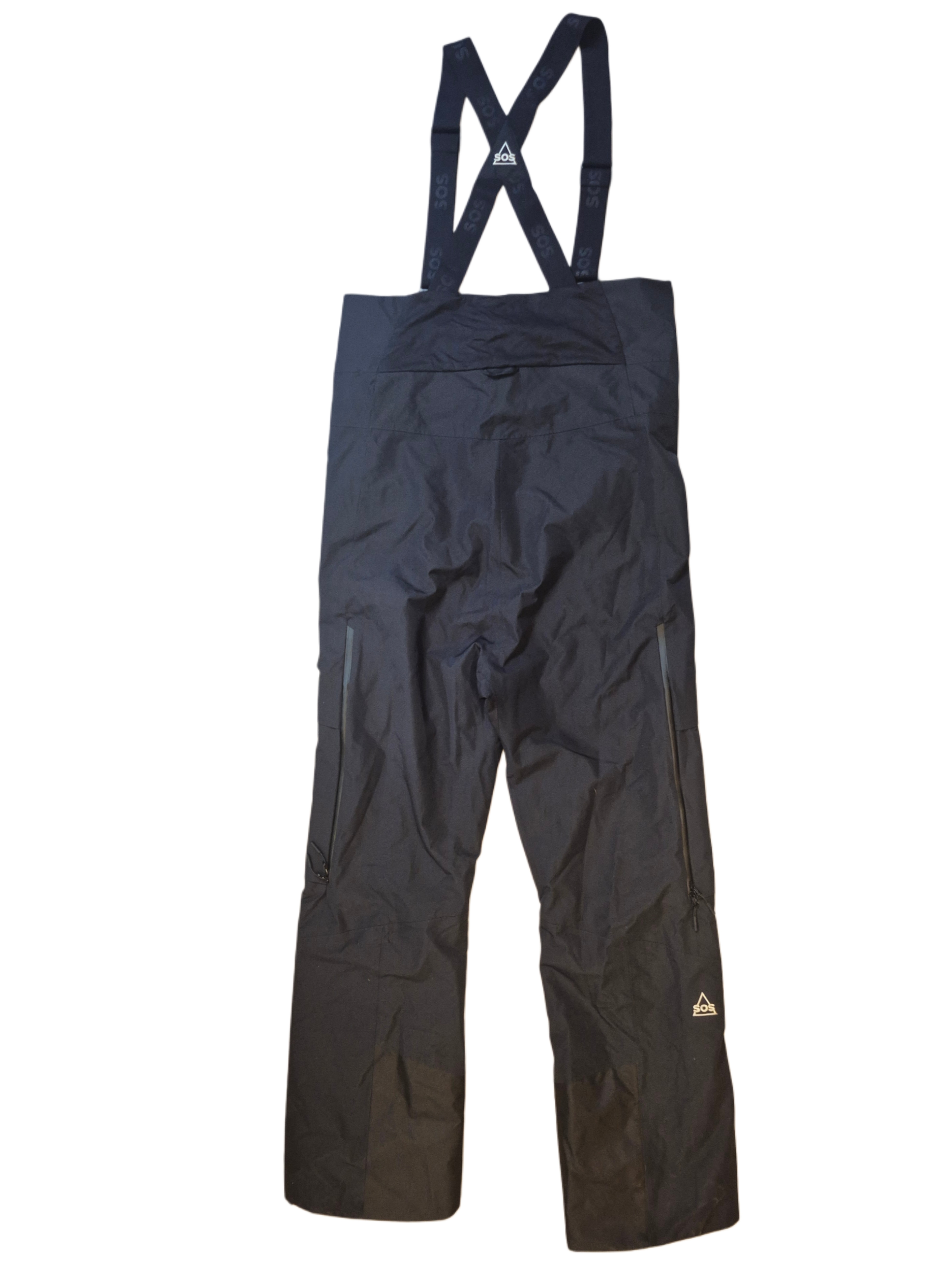 NOWE MĘSKIE SPODNIE SOS THE CHISO BIB PANT BLACK ROZMIAR L 15/15K