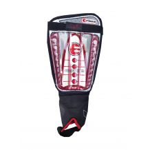 NOWE OCHRANIACZE PIŁKARSKIE ERIMA AIR CUSHION BLACK/RED ROZMIAR L
