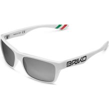 NOWE OKULARY BRIKO PATRIOT FISI ITALY SHINY WHITE/ SILVER MIRROR Cat.3