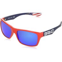 NOWE OKULARY BRIKO PATRIOT USSA SHINY RED-MATT BLUE/ BLUE MIRROR Cat.3