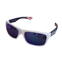 NOWE OKULARY BRIKO PATRIOT USSA SHINY WHITE-MATT BLUE/ BLUE MIRROR Cat.3