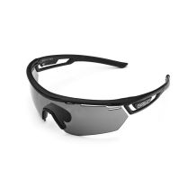 NOWE OKULARY ROWEROWE BRIKO CYCLOPE SHINY BLACK / SMOKE GREY Cat.2
