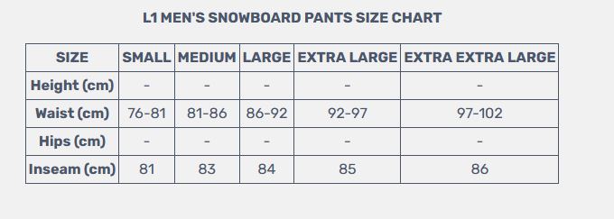 Nowe Spodnie L1 Aftershock Pant Phantom 20K/20K, rozmiar L