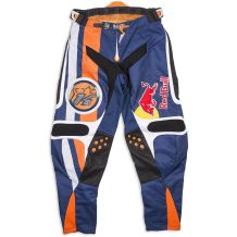 Nowe spodnie motocrossowe KINI RB MX Vintage Orange/Blue, rozmiar M/32