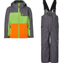 NOWY DZIECIĘCY ZESTAW ZIMOWY MCKINLEY FINLAY TYLER ANTHRACITE/GREEN/ORANGE NA WZROST 86CM