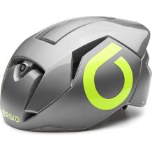 NOWY KASK ROWEROWY BRIKO GASS METALLIC GREY YELLOW ROZMIAR M (53-58 CM) 