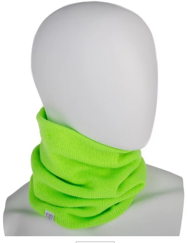 NOWY KOMININ COAL THE FLT NECK WARMER NEON GREEN