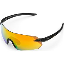 OKULARY ROWEROWE BRIKO SUPERLEGGERO 2 LENSES MATT BLACK - GOLD MIRROR Cat.3/YELLOW Cat.1