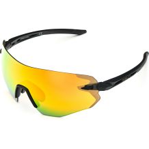 OKULARY ROWEROWE BRIKO SUPERLEGGERO XL 2 LENSES MATT BLACK - GOLD MIRROR Cat.3/YELLOW Cat.1