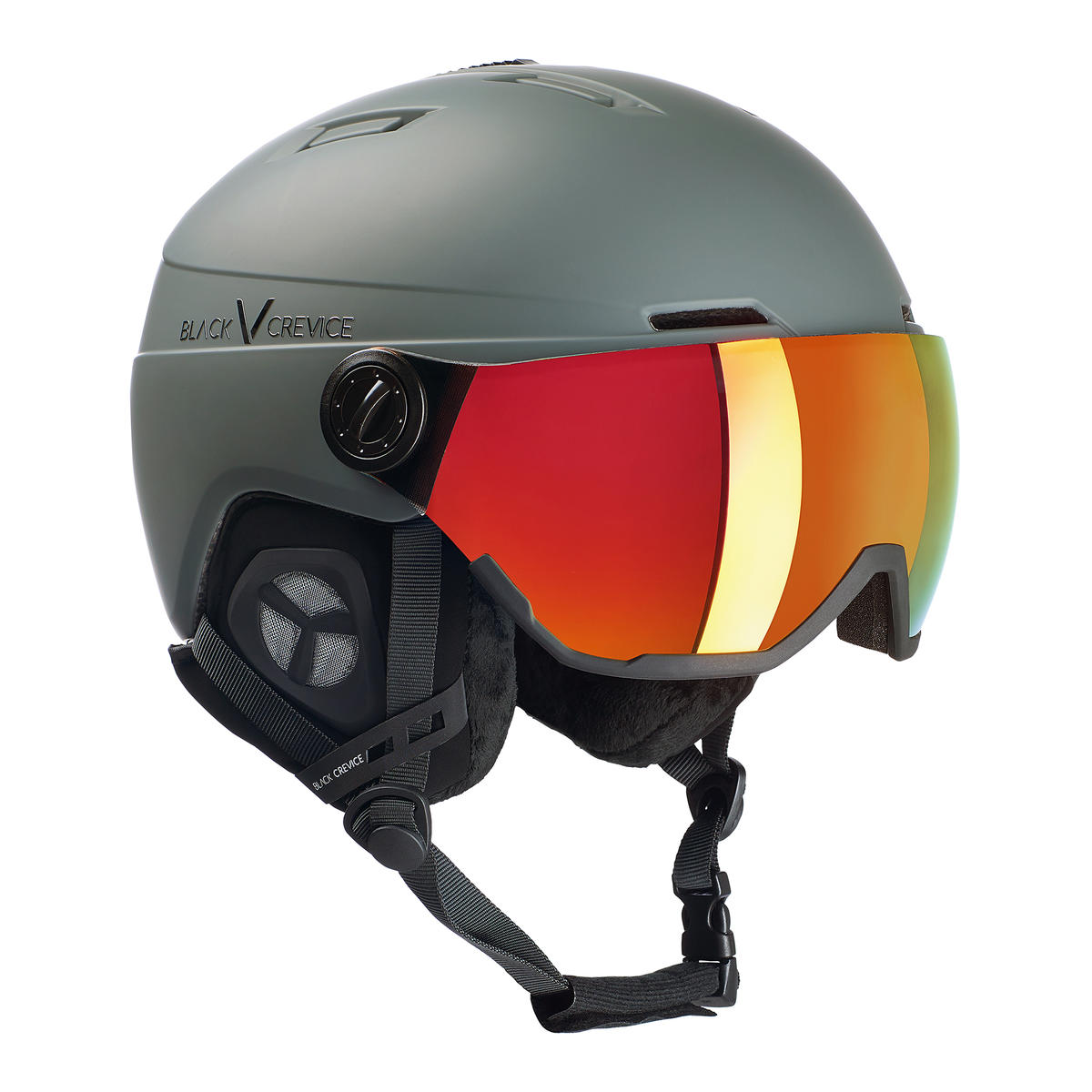 Powystawowy kask narciarski Black Crevice Calgary Mat Gun, rozmiar 54-57 cm