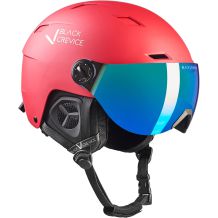 Powystawowy kask narciarski Black Crevice Kirchberg Red Rose, rozmiar 51-53 cm