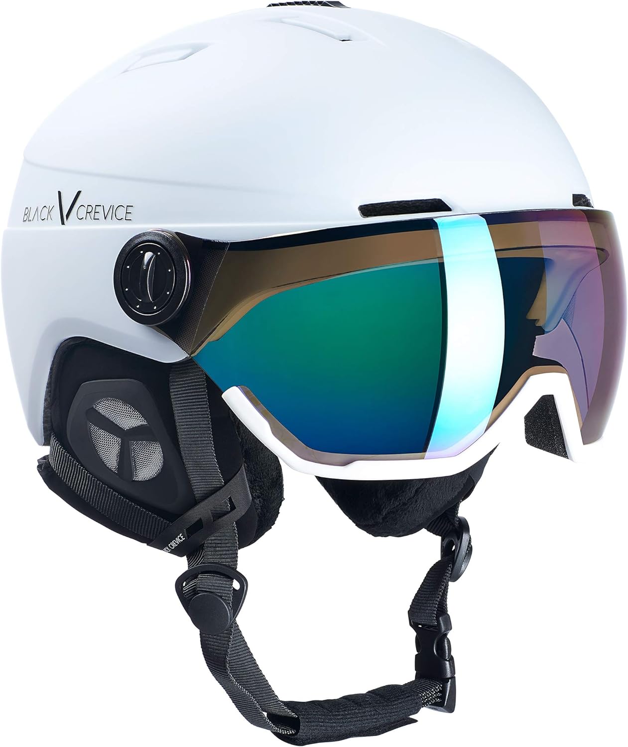 Powystawowy kask narciarski Black Crevice Calgary White, rozmiar 54-57 cm