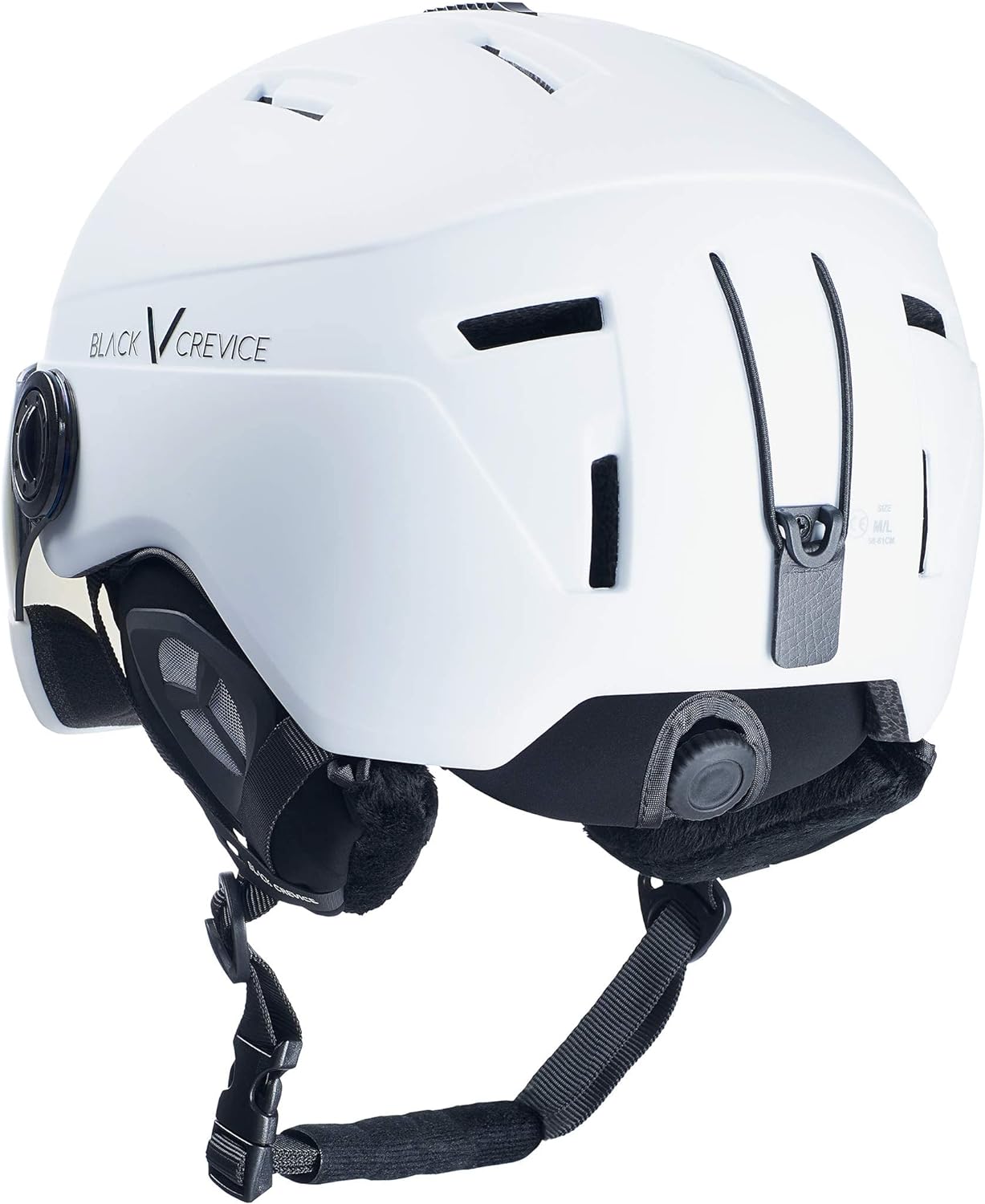 Powystawowy kask narciarski Black Crevice Calgary White, rozmiar 54-57 cm